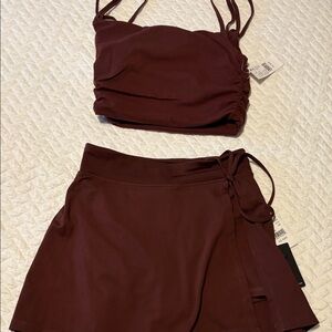 PacSun Burgundy Two-Piece Set NWT (XS)